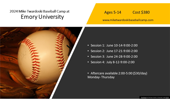 2024 Emory Baseball Summer Camps